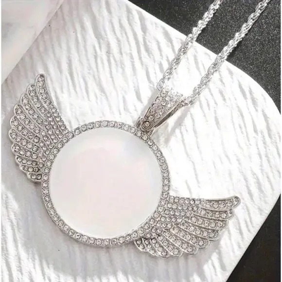 Love One (Angel Wings)-(Dead Homies)-(Chain)-(Silver)-$33 - Picture 5 of 5